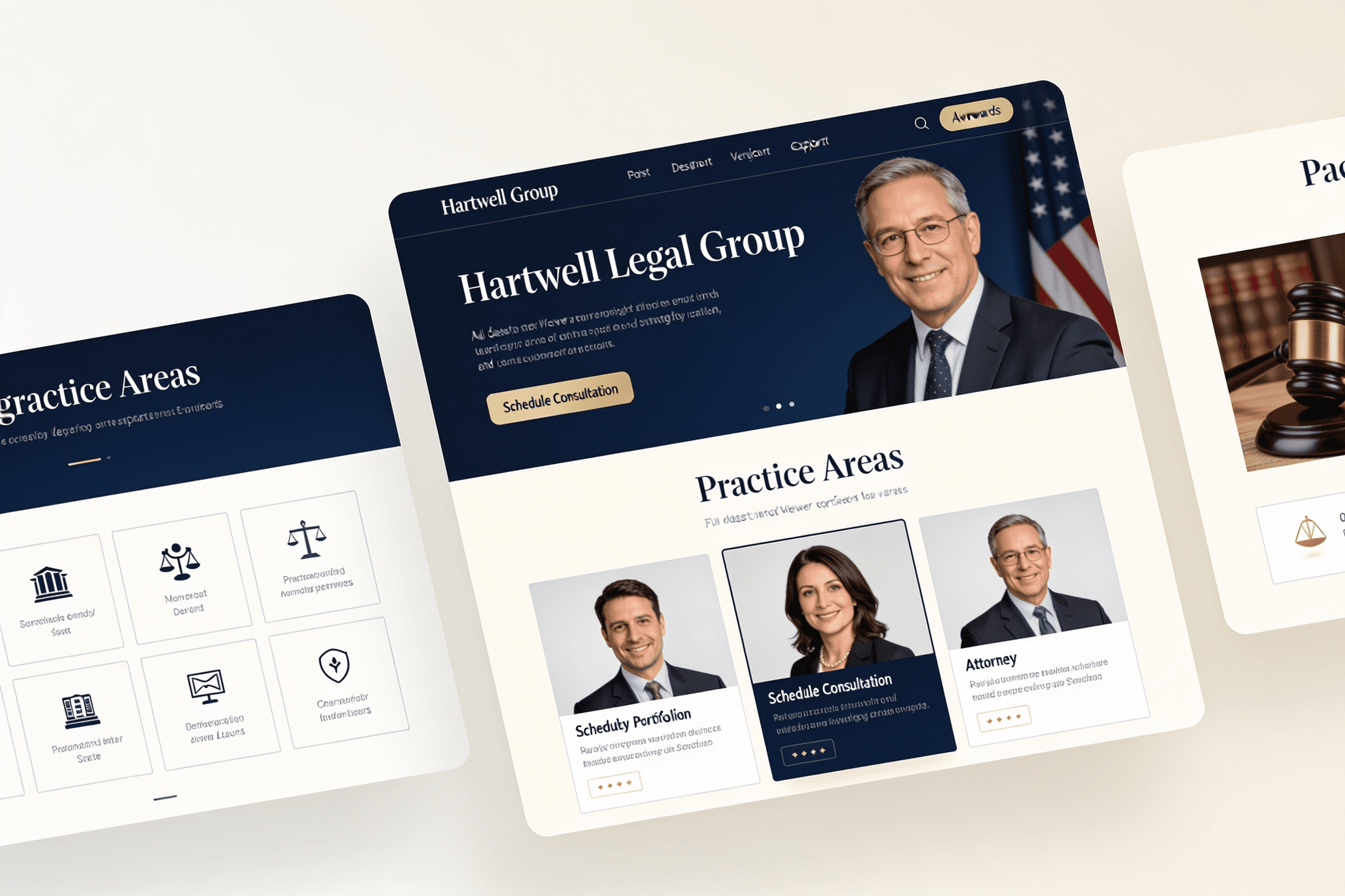 Law Firm website mockup
